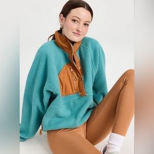 Free People Hit the Slopes Colorblock Pullover XS